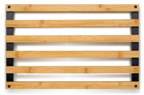 Kela Untersetzer Kiril aus Bambus, schwarz, ca. 380mm x 240mm x 30mm (L x B x H)