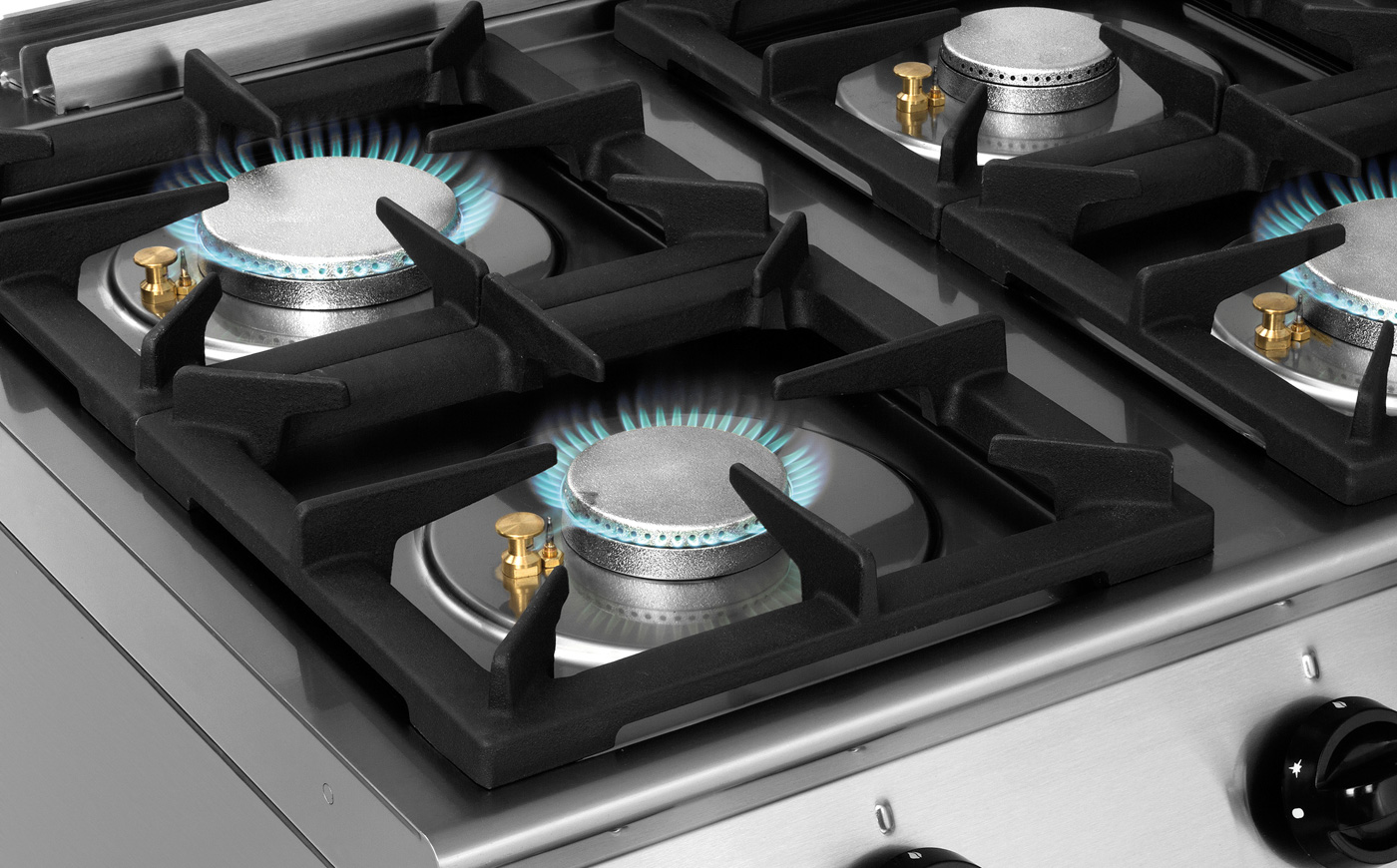 Bartscher Gasherd MFG 7341 | Pilotflamme: Ja |Maße: 80 x 73 x 91,0 cm. Gewicht: 108,4 kg