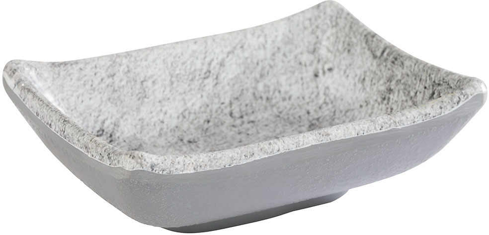 Schale -ELEMENT- 9 x 7 cm, H: 3 cm Melamin Farbe: Betonoptik 0,03 Liter spülmaschinengeeignet stapelbar nicht