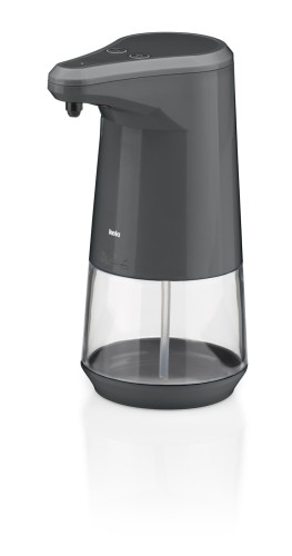 Seifenspender Aurie Comfort ABS-Kunststoff dunkelgrau 19,0 cm 8,5 cm Ø 350,0 ml von Kela
