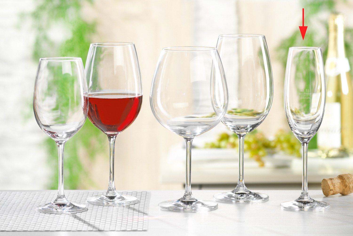 Sektkelch IVENTO, Inhalt: 0,35 Liter, Höhe: 222 mm, Durchmesser: 70 mm, Füllstrich: 0,1 Liter, Schott Zwiesel.