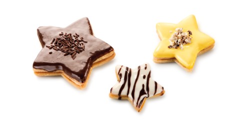 Beidseitige Ausstecher Sterne DELÍCIA, 6 Größen