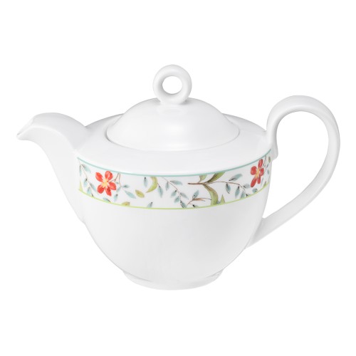 Seltmann Teekanne 1 0,55 l, rund, Form: Community, Dekor: 57401 Landhaus, hohe Kantenschlagfestigkeit, Made in Germany