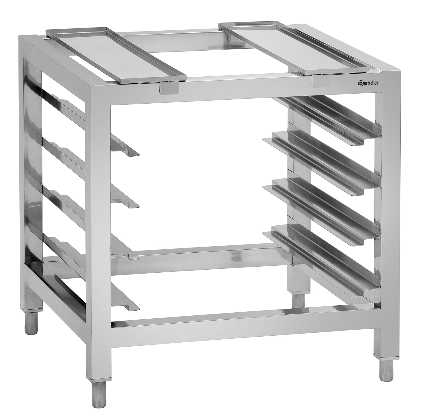 Bartscher Untergestell AT90-120VR | AnzahlEinschübe: 4 | Maße: 53,5 x 59,5 x 59,0 cm.Gewicht: 10,8 kg