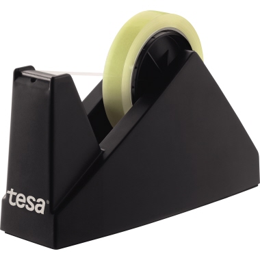 tesa® Tischabroller Easy Cut® Economy 25 mm x 66 m (B x L) schwarz, max. Größe des Klebebandes: 25 mm x 66 m (B x L),