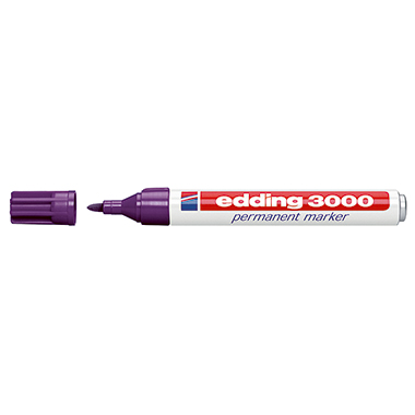 edding Permanentmarker 3000 1,5-3mm violett Rundspitze nachfüllbar