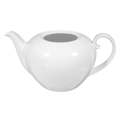 Seltmann Unterteil zur Teekanne 1,1 l, rund, Form: Rondo/Liane, weiss, hohe Kantenschlagfestigkeit, Made in Germany