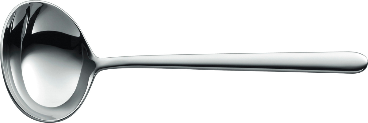 Saucenlöffel, Silber, poliert, 19 cm, Serie: Chiaro. Marke: BSF