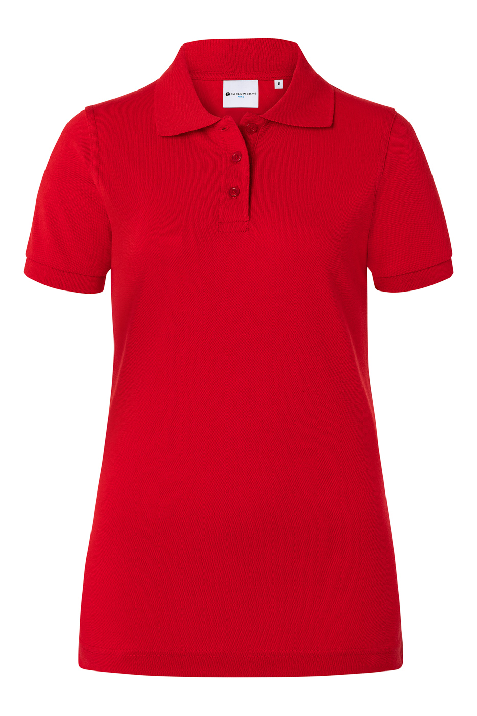 Damen Workwear Poloshirt Basic , GR. 3XL , Farbe: rot , von Karlowsky