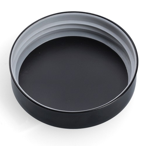 Vorratsglas m. Metalldeckel, 900 ml, schwarz / Maße: Ø 10x17,8 cm