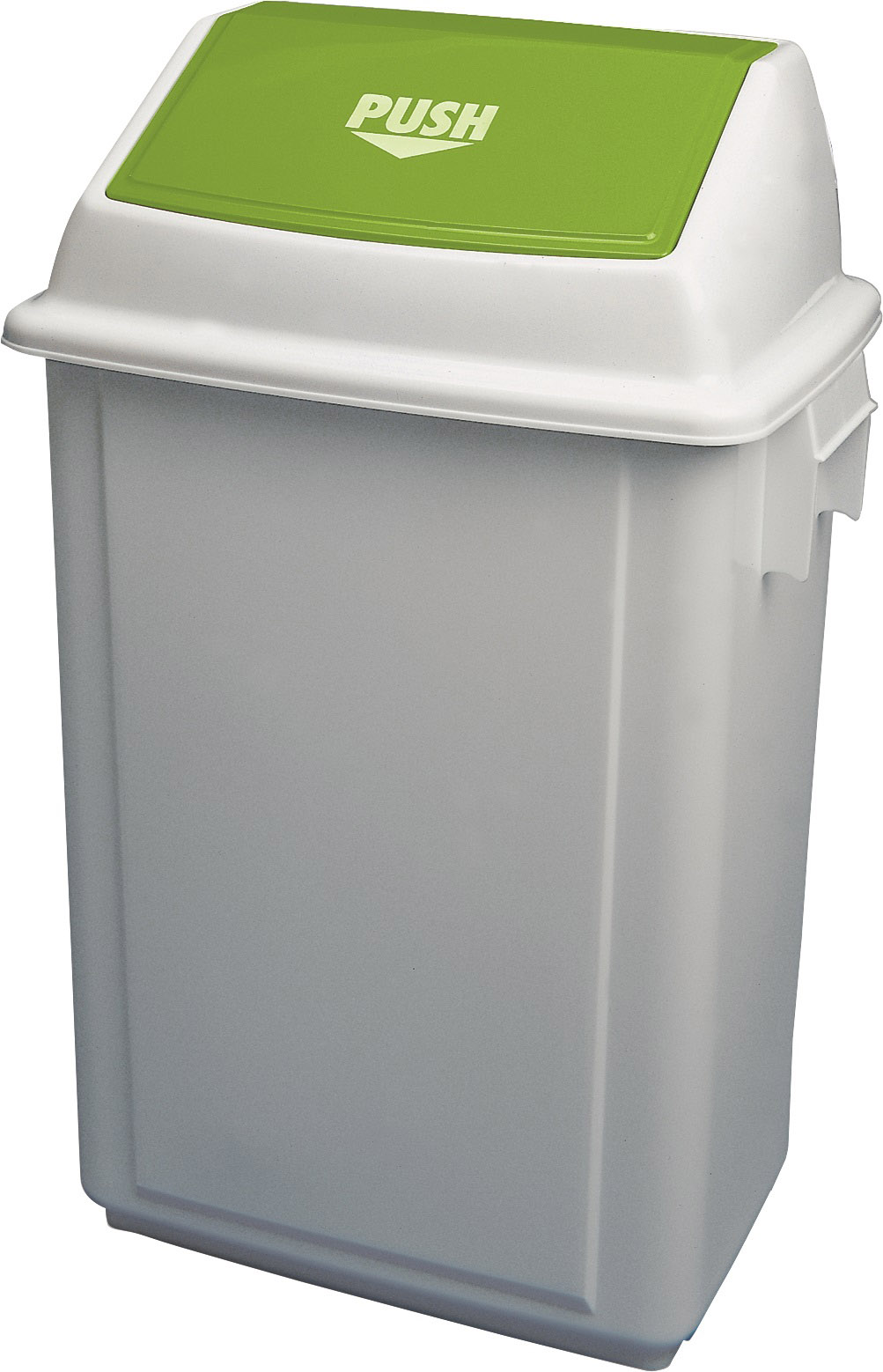 ARAVEN Abfalleimer in den Abmessungen 435x300x635mm mit 40 Liter Füllvermögen, grün