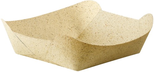 Duni Graspapier-Schale, Bloom Small 150 x 145 x 45 mm Nature, 500 Stk/Krt (1 x 500 Stk)