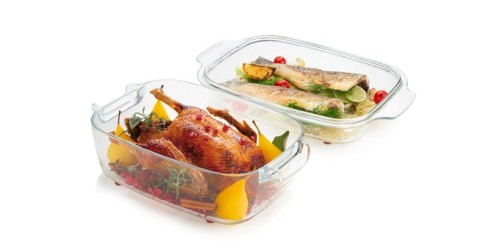 Bräter mit Deckel GrandCHEF 40 x 26 cm, aus Glas