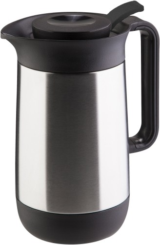 Helios Isolierkanne Contur Push mattiert 0,6 l