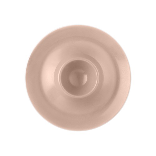 Seltmann Eierbecher mit Ablage, rund, Form: Coup Fine Dining, Dekor: 57270 altrosa, hohe Kantenschlagfestigkeit, Made in Germany