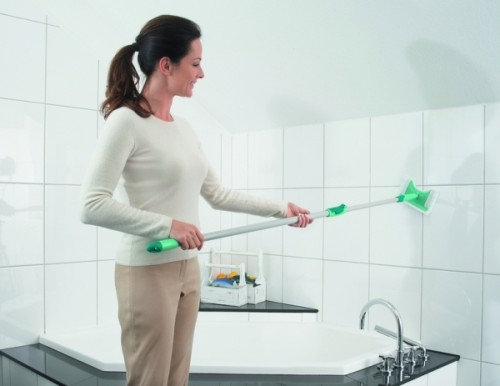 Leifheit Fliesen- Wannenwischer Flexipad Telesk.