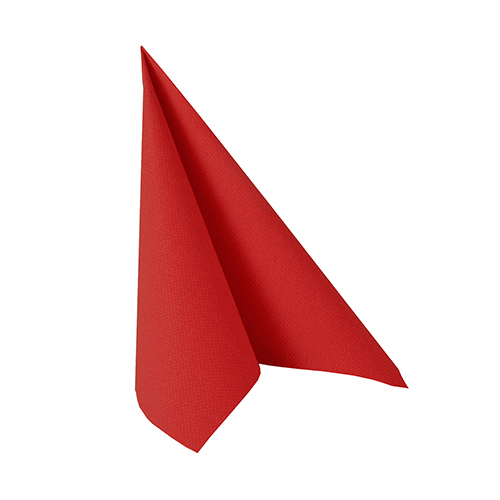 20 Servietten "ROYAL Collection" 1/4-Falz 25 cm x 25 cm feuerrot von PAPSTAR