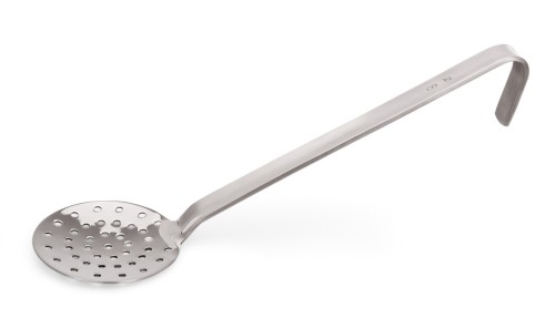 Schaumlöffel SERIE 2085. Chromnickelstahl, › mit fugenlosem Hakenstiel aus einem Stück.