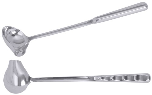 Saucengießlöffel Serie ERGONOM, aus Edelstahl 18/0, hochglänzend, ergonomisch profilierter Griff aus Edelstahl 18/10, fugenlos