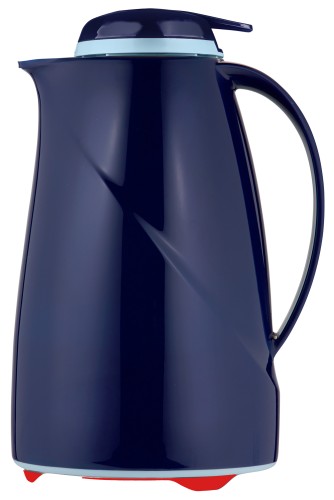 Helios Isolierkanne Wave Push 1,5 l blau