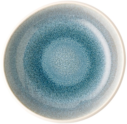 Junto Aquamarine (türkis) von Rosenthal, Teller tief 17 cm, aus Steinzeug - spülmaschinengeeignet