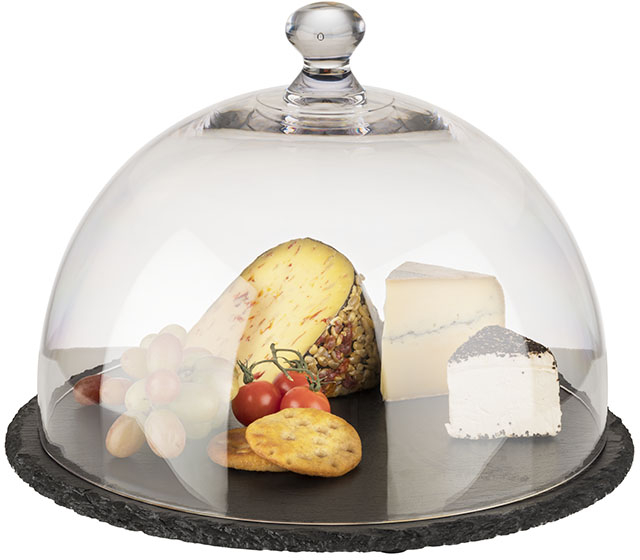 Frischhalte-Haube Ø 30 cm , H: 22 cm Polycarbonat spülmaschinengeeignet bruchsicher stapelbar Farbe: Transparent