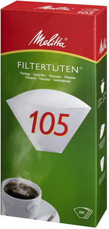 Melitta Filterpapier - Größe Pa 105 G - Inhalt 200 Stück