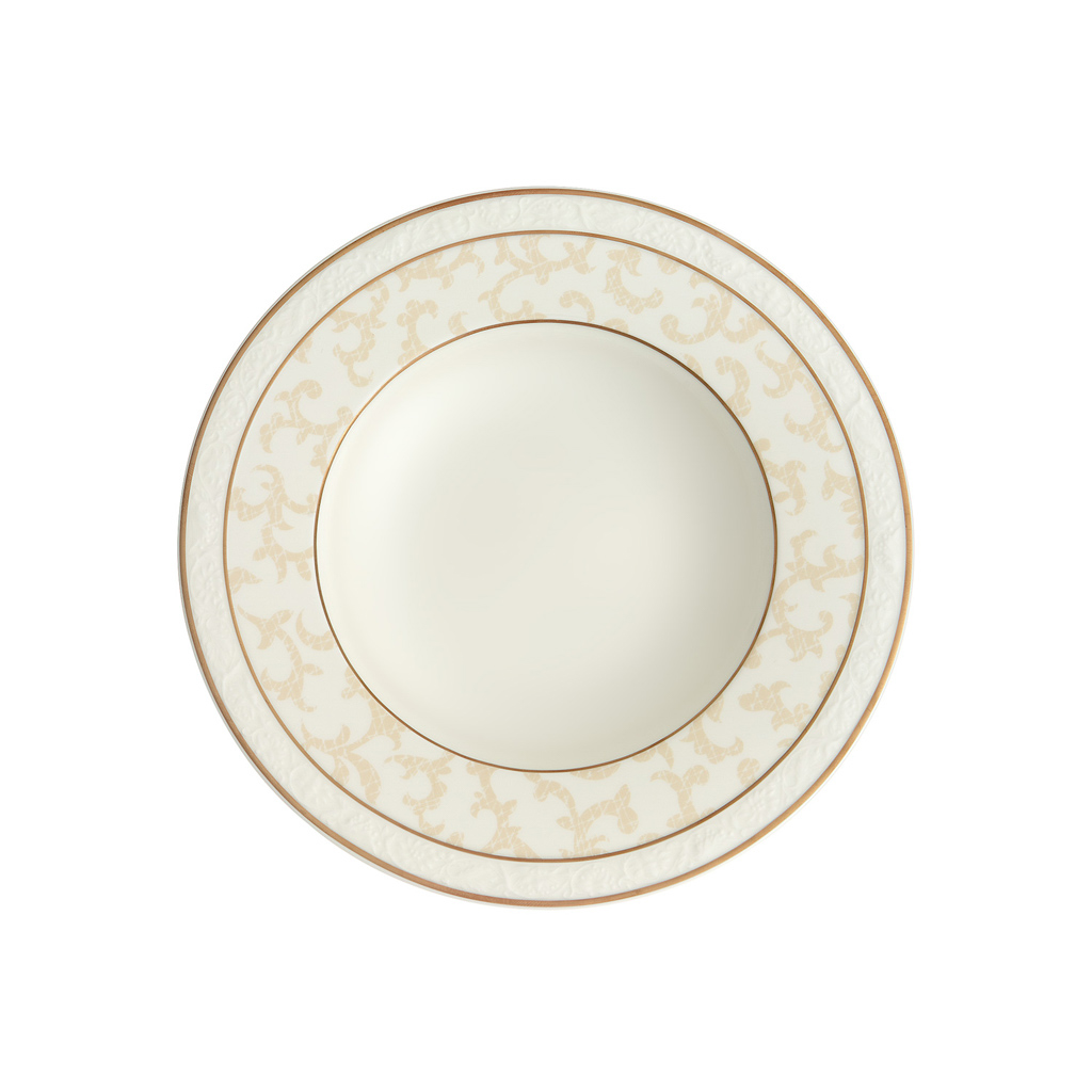 Villeroy und Boch Suppenteller - Maße: 24,6 x 24,6 x 3,3 cm / Ser.: Ivoire