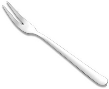 Aufschnittgabel TINA, Edelstahl 18/0, poliert, Länge: 16,7 cm. Materialstärke 1,8 mm.