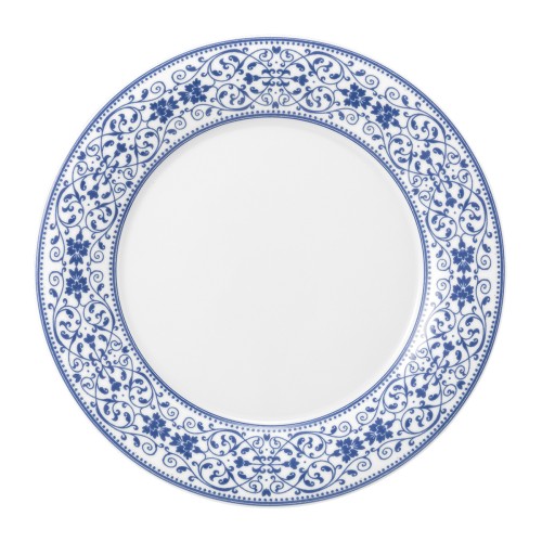 Seltmann Teller flach 28 cm Fahne, rund, Form: Savoy, Dekor: 57513 Grand Blue, hohe Kantenschlagfestigkeit, Made in Germany