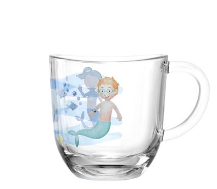 Leonardo Bambini Tasse Meer 280ml, Glas Durchmesser: 8,40cm, Höhe: 8,80cm Serie Bambini Avventura