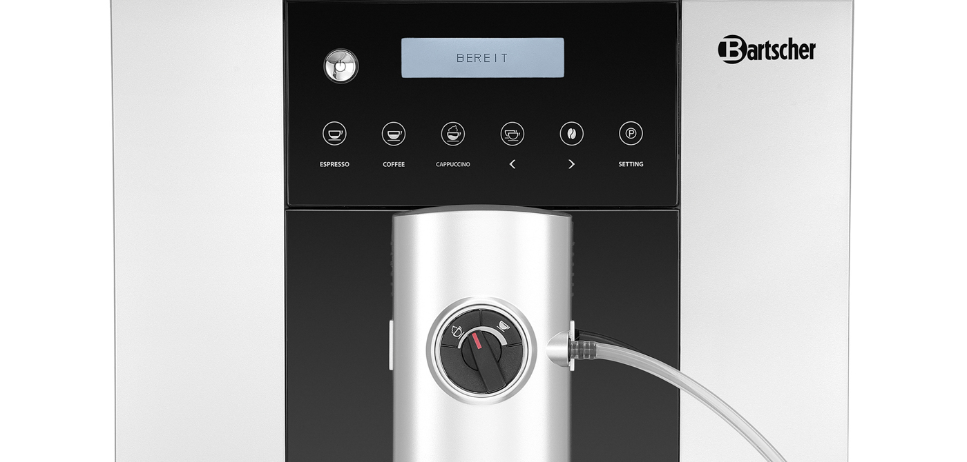 Bartscher Kaffeevollautomat Easy Black 250 |Display-Anzeige: Programme ,Status ,Wartungsinfo,Fehlermeldungen | 30 x 50 x 36,0