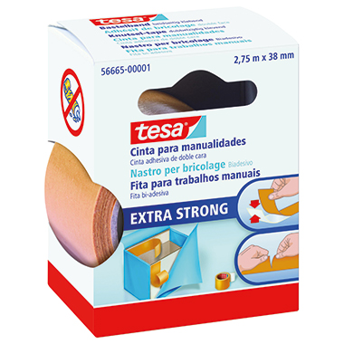 tesa® Bastelband 38 mm x 2,75 m (B x L) beidseitig klebend