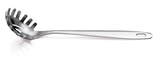 Pastaheber VORLEGESERIE 1879. Edelstahl, › hochglanzpoliert› mit Aufhängeöse.