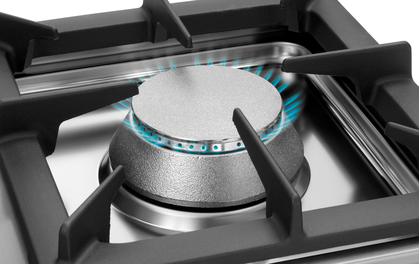 Bartscher Gaskocher 2K1100-N | LeistungKochstelle rechts max.: 4,5 kW | Maße: 66 x 35 x17,0 cm. Gewicht: 20,2 kg