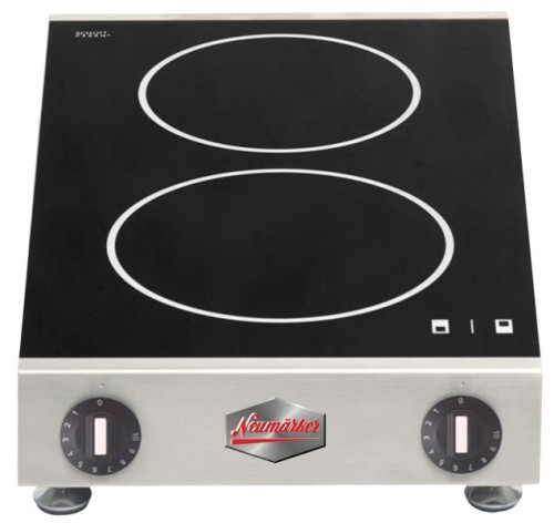 NEUMÄRKER Ceran-Kochplatte Econom II H Heizzonen Ø 200 mm + Ø 160 mm 330x575x100 mm