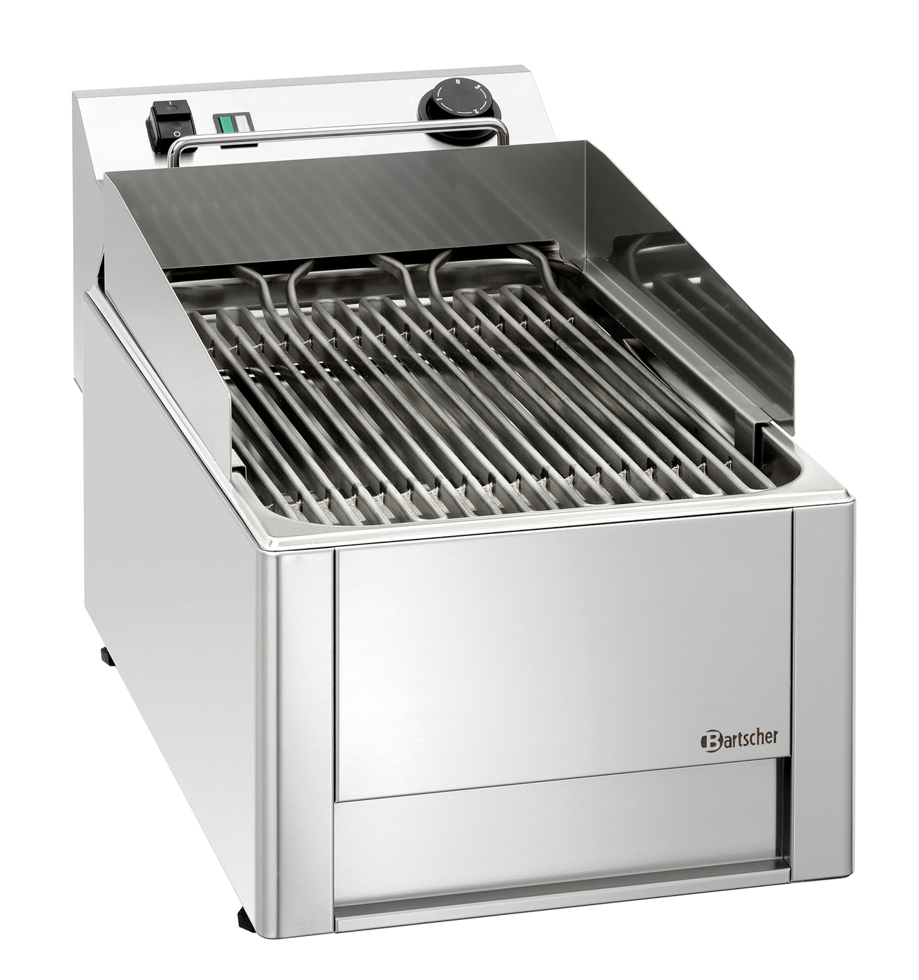 Bartscher Wassergrill 40 | Spannung: 400 V |Maße: 33 x 63 x 33,0 cm. Gewicht: 13,5 kg