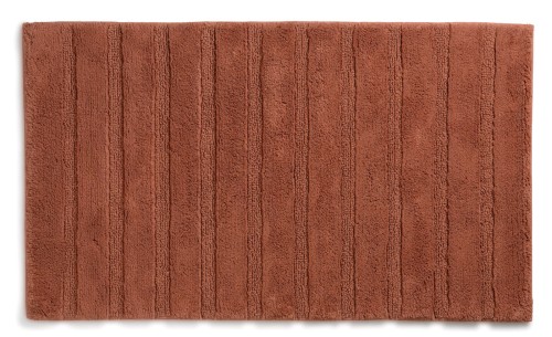 Kela Badematte Megan aus 100% Baumwolle, terra, ca. 800mm x 500mm x 16mm (L x B x H)