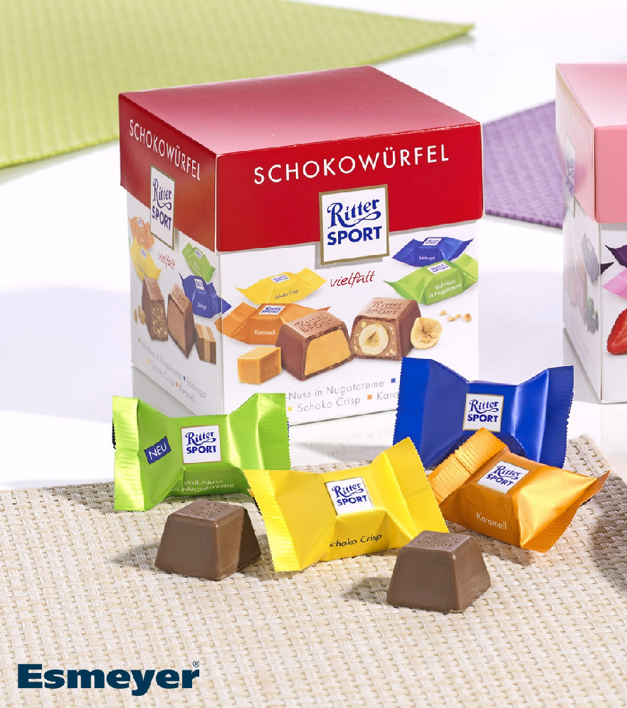 Ritter Sport Schokoladenwürfel Schokogruss 176G Inhalt: 22 Stück.