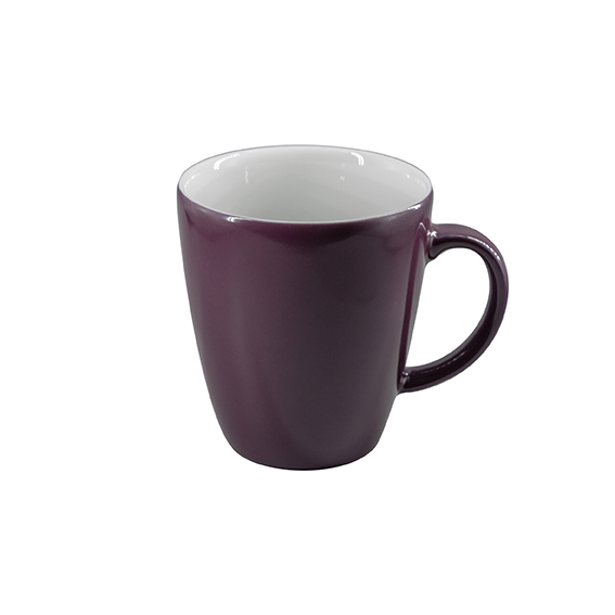 Becher mit Henkel 0,35 l - Form: Table Selection - Dekor 79932 pflaume - aus Porzellan.