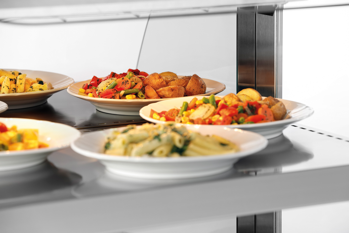 Bartscher Heiße Theke 5900 2ER | BreiteZwischenablage: 590 mm | Maße: 63 x 46,5 x 65,5cm. Gewicht: 27,6 kg