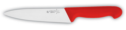 Kochmesser schmal 16 cm, rot Giesser - Made in Germany