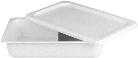 Roltex Deckel für den Speisecontainer mit 2 Abteilen aus Polypropylen, Granit