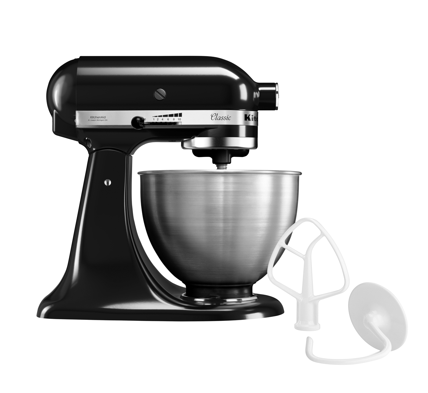 Bartscher KitchenAid 5K45SSEOB, schwarz, 4,28L |Sicherheitsschalter: Nein | Maße: 35,8 x 22,1 x35,3 cm. Gewicht: 10,5 kg