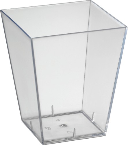 Duni Square, groß 20 cl Transparent ungeteilt, 675 Stk/Krt (15 x 45 Stk)