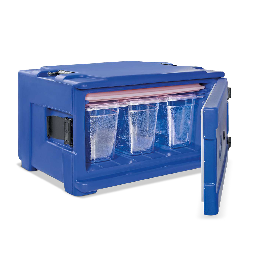 ETHERNASOLID® Thermobehälter AL200, Frontlader, 1/1 GN, 48 Liter, Blau