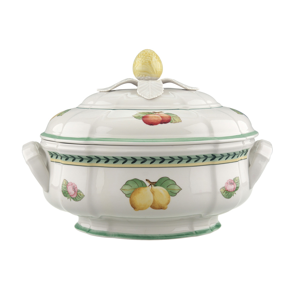 Villeroy und Boch Terrine - Maße: 31,5 x 19 x 22 cm / Ser.: French Garden Fleurence