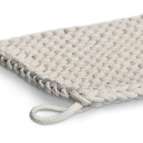 Topflappen "Nature", Baumwolle, natur. Länge: 180 mm. Breite: 180 mm.