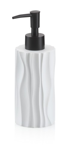 Seifenspender Merida Polyresin weiß 19,0 cm 7,0 cm Ø 200,0 ml von Kela
