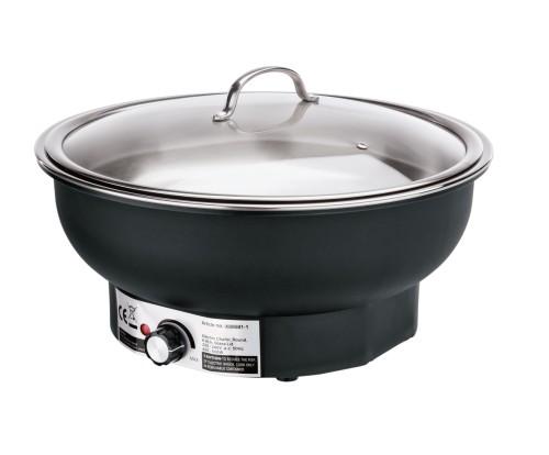 Elektro Chafing Dish. Kunststoff/Speiseeinsatz aus Chromnickelstahl. mit Regelthermostat